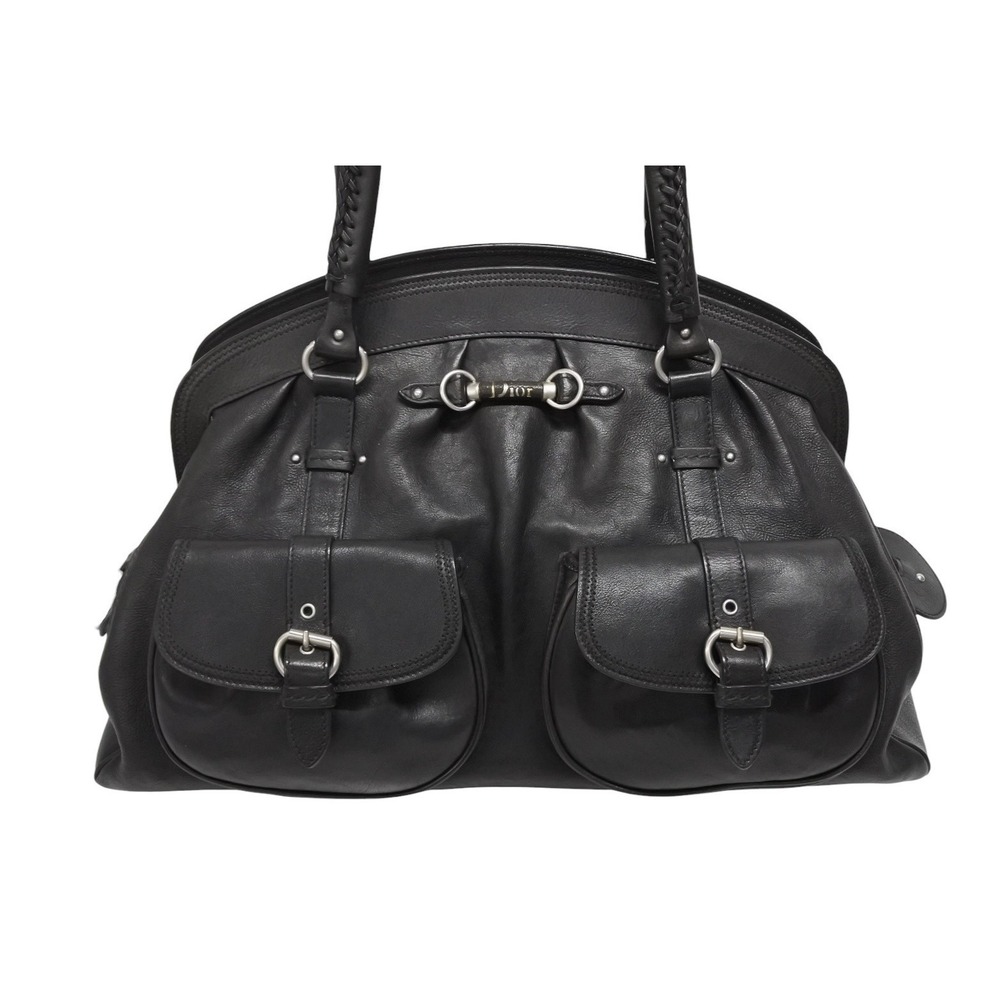 Dior Handbag Leather My Christian Black